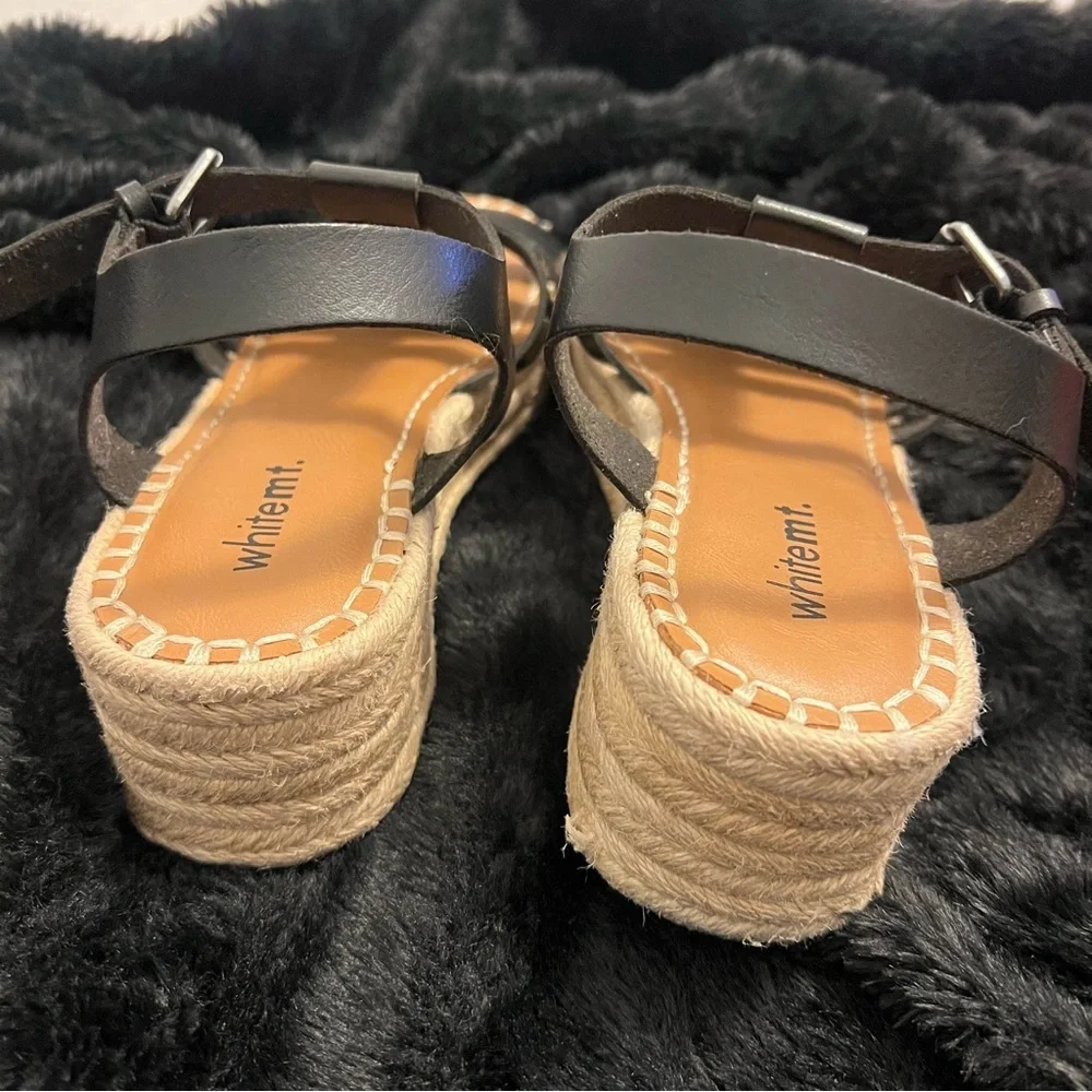 White Mountain Padrig Black Strappy Sandals – Size 9M – Great Condition